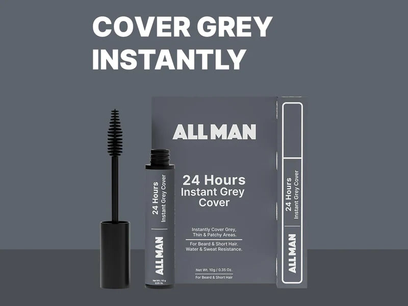 ALL MAN 24 Hours Instant Grey Cover – Black Colour