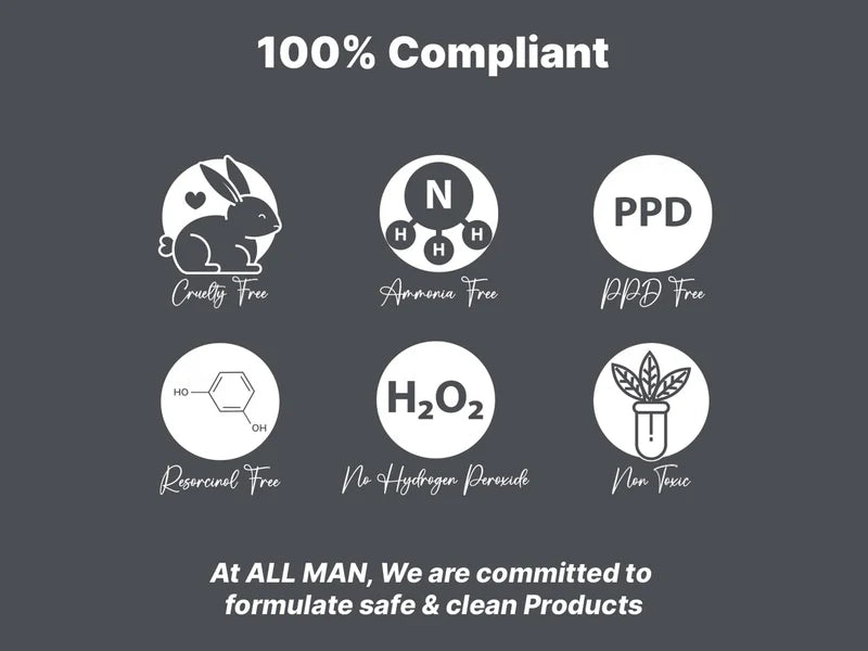 ALL MAN 24 Hours Instant Grey Cover – Black Colour