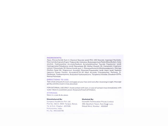 Cosmofix Anti Ageing Night Cream – Advanced Overnight Skin Rejuvenation