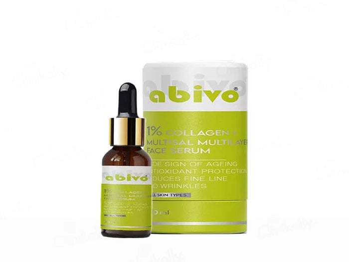 Abivo 1% Collagen + Multisal Multilayer Face Serum – Advanced Hydration &amp; Firming Care