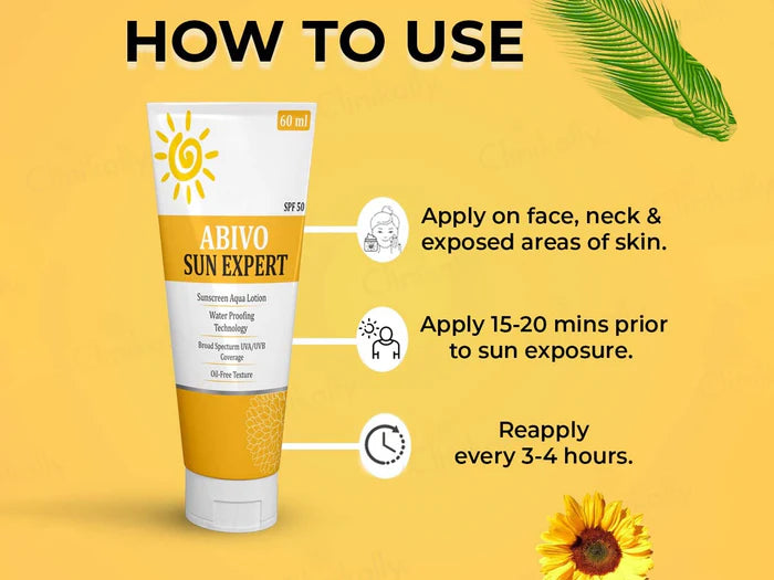 Abivo Sun Expert Aqua Sunscreen Lotion SPF 50