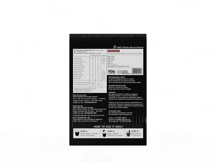 Ace Blend Rise Creatine Monohydrate Powder
