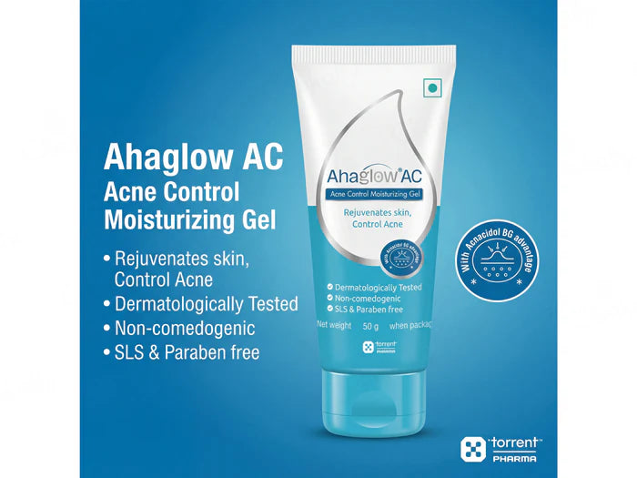 Ahaglow AC Acne Control Moisturizing Gel – Oil-Free Hydration for Acne-Prone Skin
