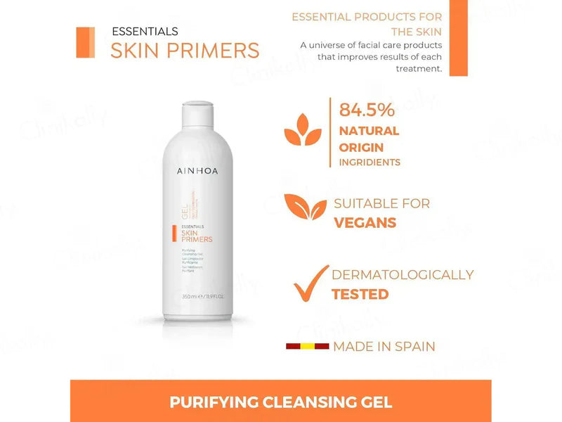 Ainhoa Skin Primers Purifying Cleansing Gel For Oily &amp; Combination Skin