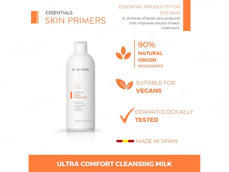 Ainhoa Skin Primers Ultra Comfort Cleansing Milk For Normal &amp; Dry Skin