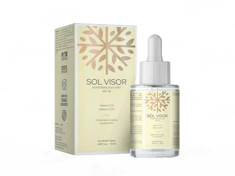 Akasa Cosmetics Sol Visor Face Mist Sunscreen SPF 50