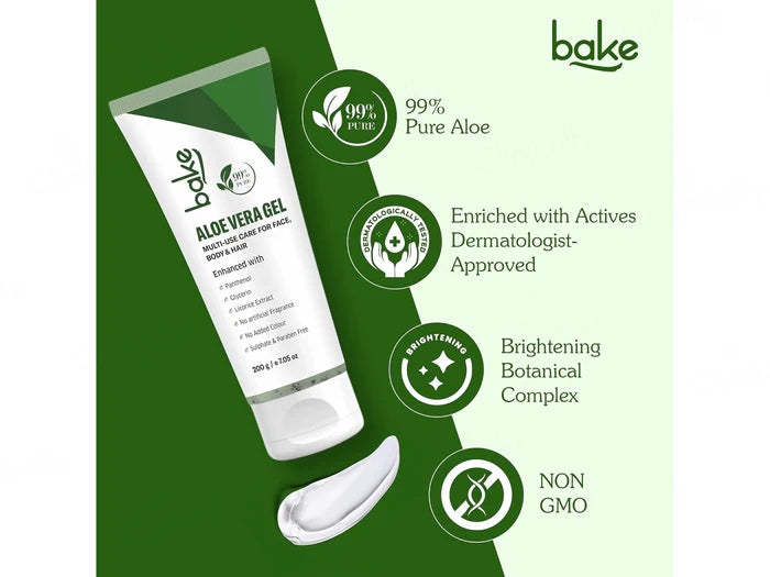 BAKE 99% Pure Multi-Use Aloe Vera Gel