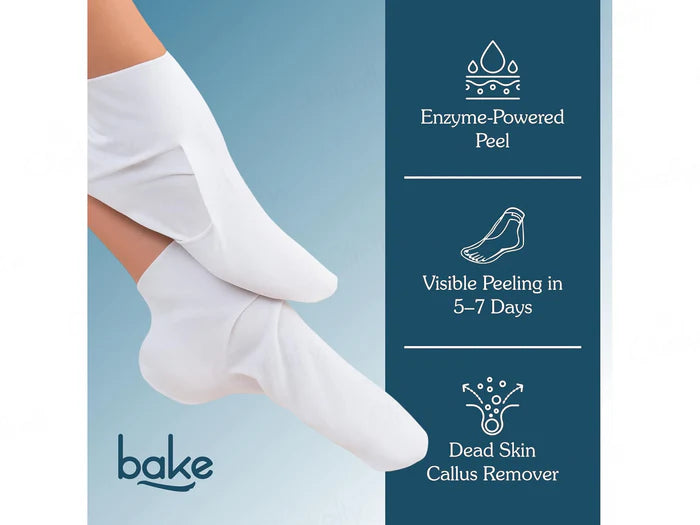 BAKE AHA + BHA Exfoliating Foot Peel Mask – Smooth, Soft &amp; Baby-Soft Feet at Home ✨