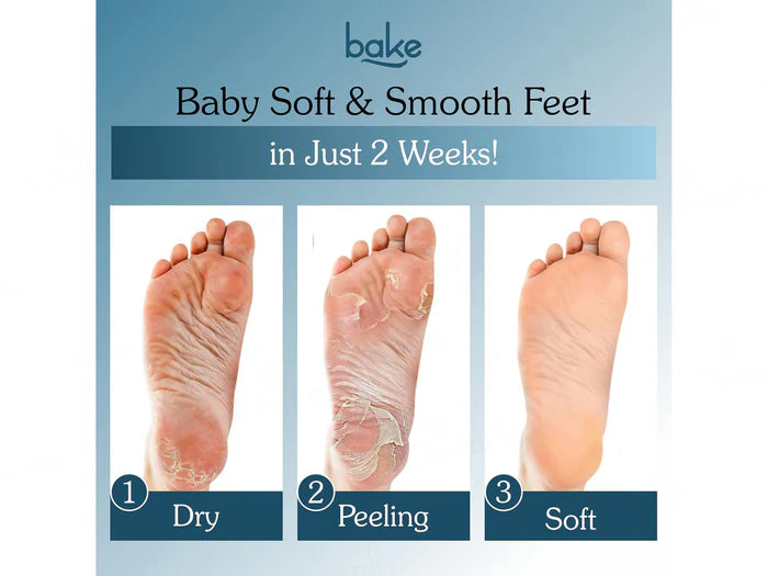 BAKE AHA + BHA Exfoliating Foot Peel Mask – Smooth, Soft &amp; Baby-Soft Feet at Home ✨
