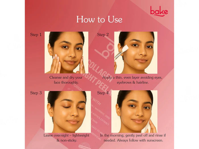 BAKE Collagen Night Peel Mask Rx Face Mask