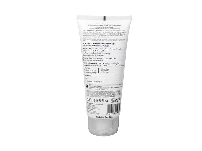 BABE Stop AKN Purifying Cleansing Gel – Acne Control Face Wash for Oily Skin