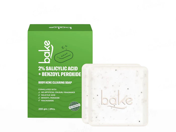 Bake 2% Salicylic Acid + Benzoyl Peroxide Body Acne Clearing Soap