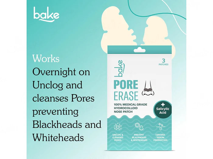 BAKE Salicylic Acid Pore Erase Hydrocolloid Nose Patch