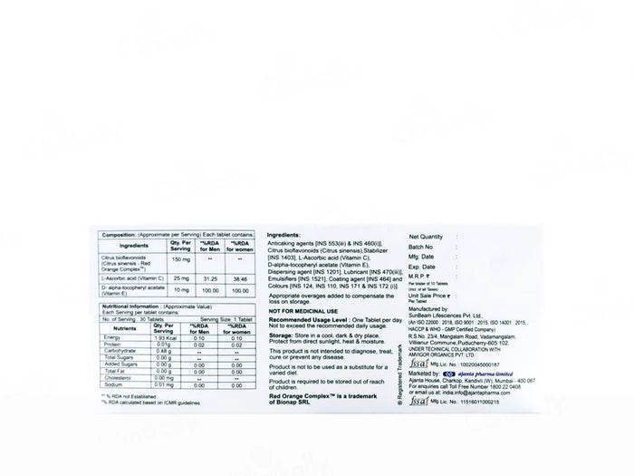Banray OSP Oral Sun Protection Nutraceutical Tablet For Men & Women