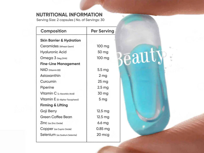 Beautywise Skin Resilience Capsules – Advanced Skin Hydration &amp; Anti-Aging Support