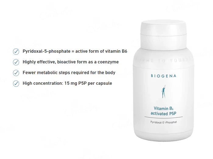 Biogena Vitamin B6 Activated P5P Food Supplement Capsule