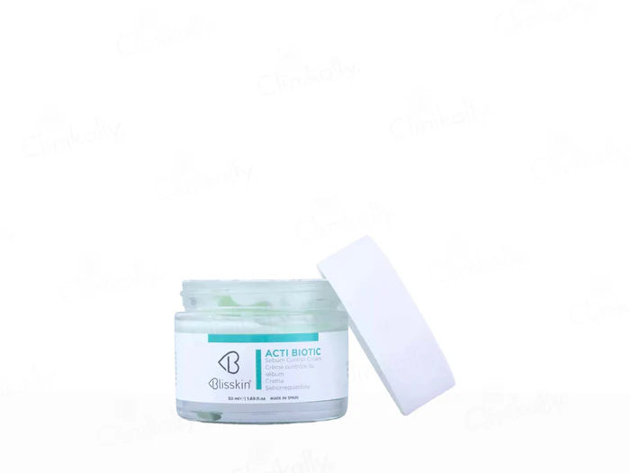 Blisskin Acti Biotic Sebum Control Cream – Oil Control &amp; Acne Care Moisturizer | 50ml