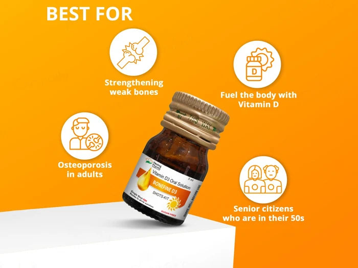 Bonefine D3 60000 IU Sugar Free Nano Shots Oral Solution