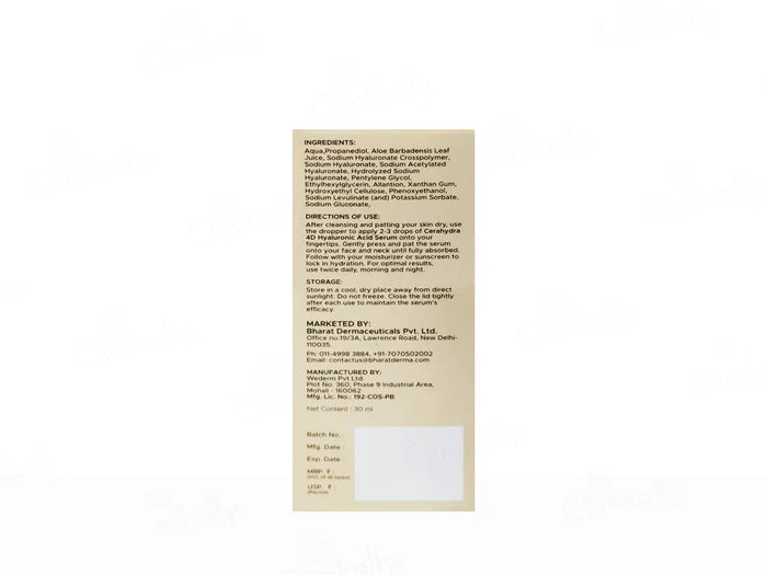 Cerahydra HA 4D Hyaluronic Acid Multi-Molecular Hydration Serum