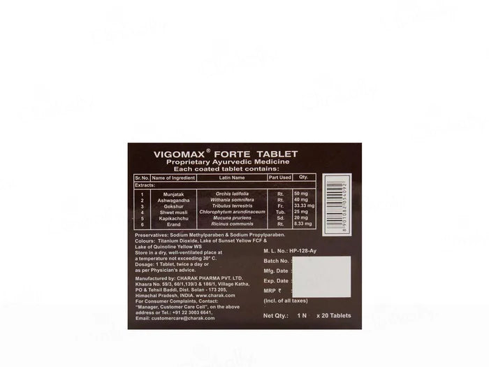 Charak Vigomax Forte Tablet