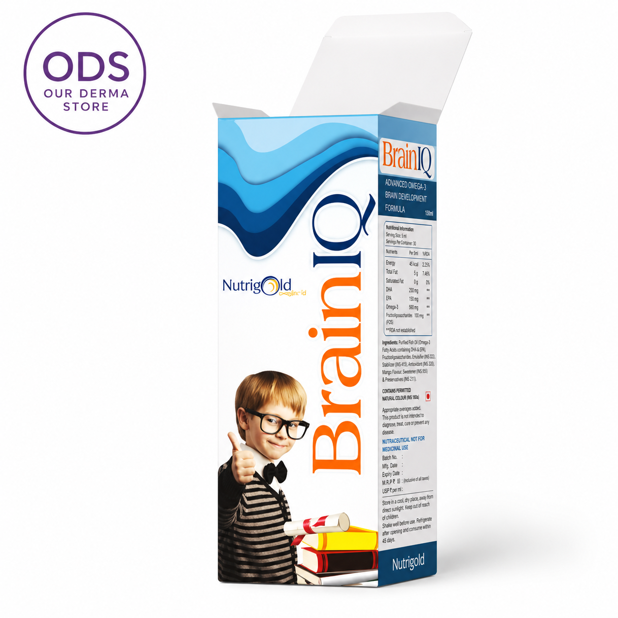 Brainiq Syrup | High Strength Omega-3 for Kids Aged 2 & Above
