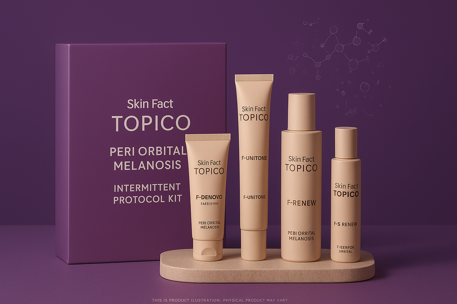 PERI ORBITAL MELANOSIS – Skin Fact Topico Intermittent Protocol Kit | Dermatologist Curated Treatment for Dark Circles &amp; Under-Eye Pigmentation