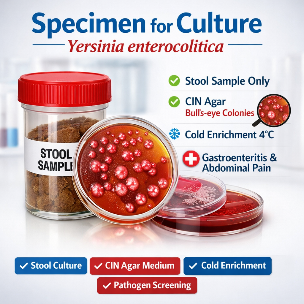 Yersinia Enterocolitica Culture only Stool