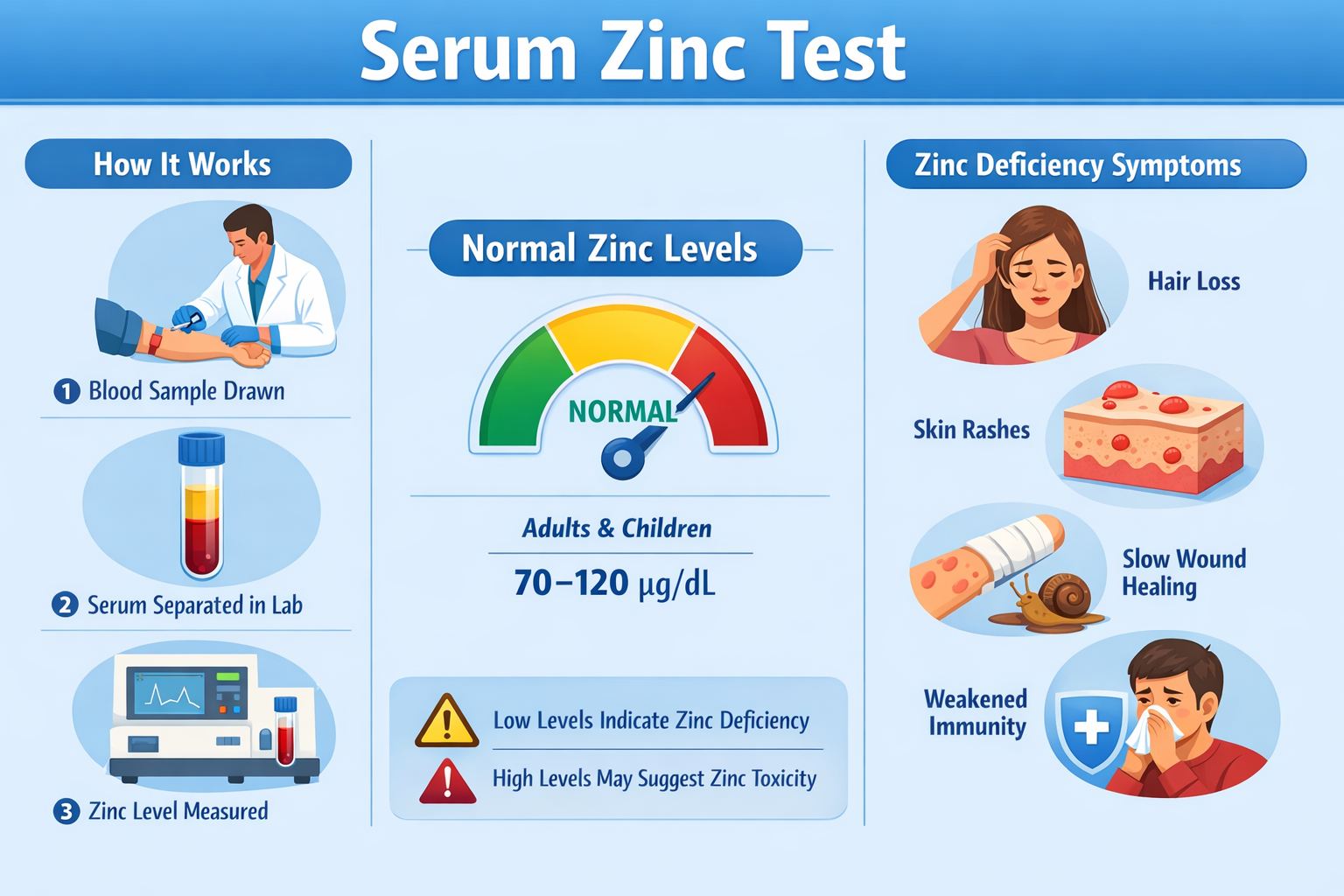 Serum Zinc Test (Diagnostics) Zinc, Serum