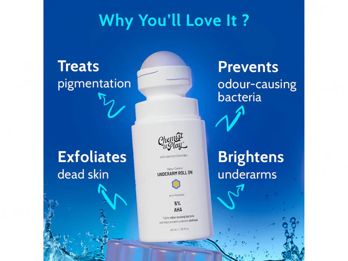 Chemist At Play 5% AHAs + Vitamin C Underarm Roll On