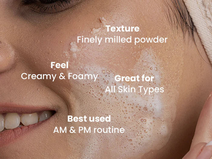 ClayCo Azuki Beans + Koji Rice Foaming Face Wash Powder With Niacinamide &amp; Salicylic Acid
