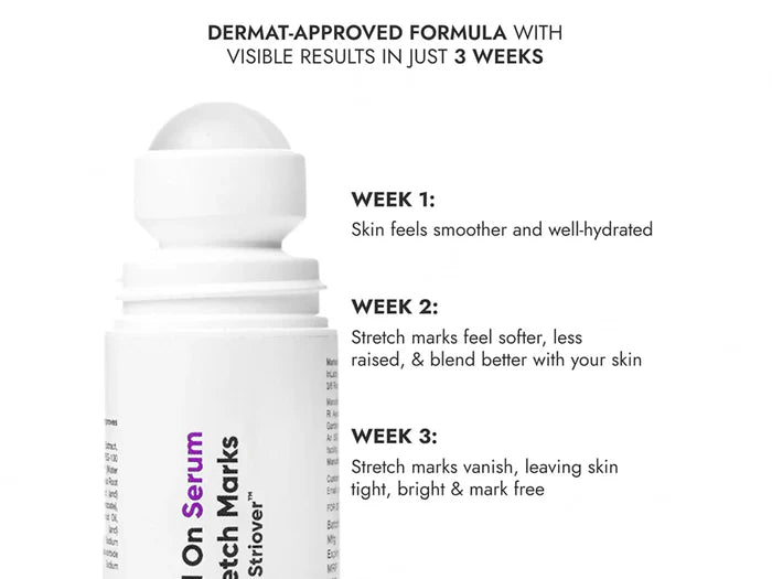 CosIQ Stretch Marks Removal Roll-On Serum With Striover