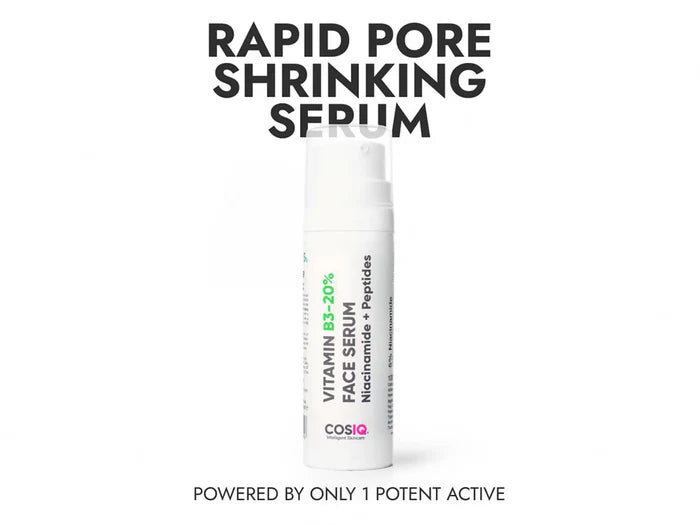 CosiQ Vitamin B3-20% Niacinamide + Peptides Face Serum