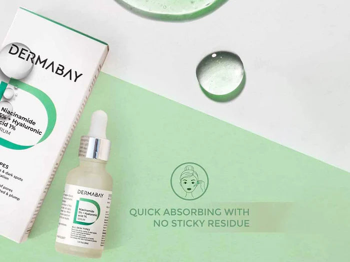 Dermabay 5% Niacinamide + 1% Hyaluronic Acid Face Serum
