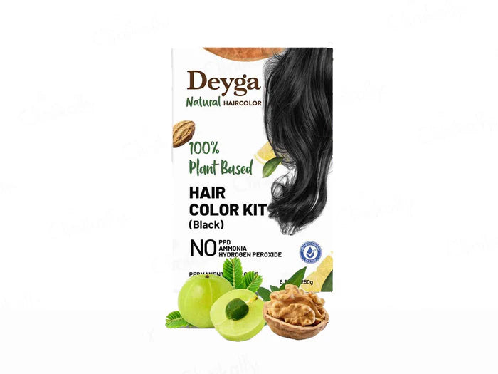 Deyga 100% Plant Based Hair Colour Kit – Black