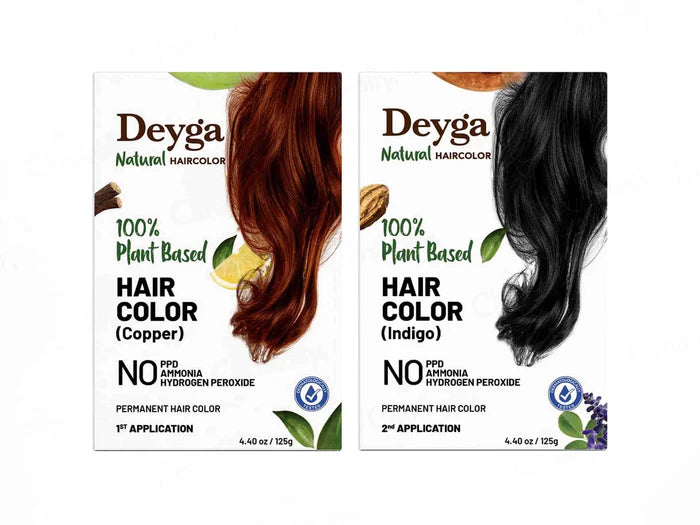 Deyga 100% Plant Based Hair Colour Kit – Black