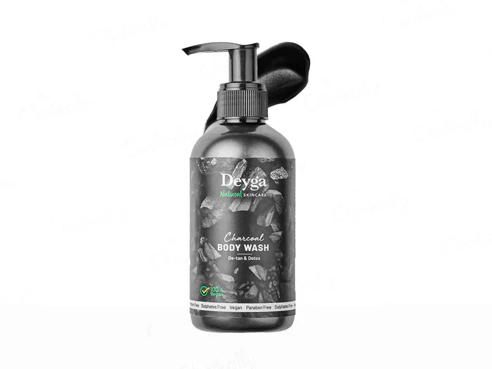 Deyga Charcoal Body Wash – De-Tan &amp; Detox | Deep Cleansing Body Wash