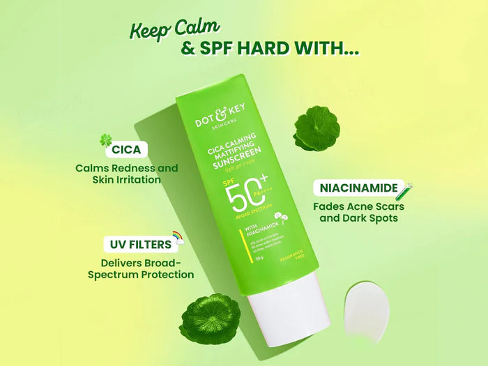 Dot &amp; Key Cica Calming Mattifying Light Gel Cream Sunscreen SPF 50+ PA++++
