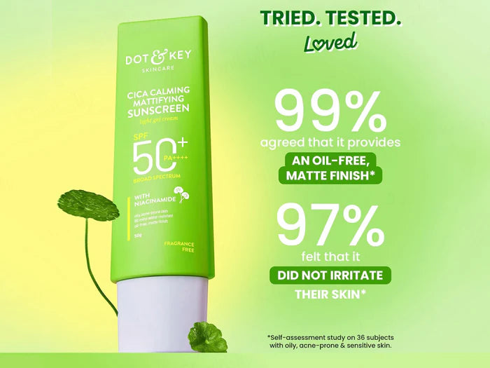 Dot &amp; Key Cica Calming Mattifying Light Gel Cream Sunscreen SPF 50+ PA++++