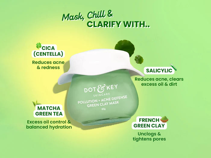 Dot &amp; Key Pollution + Acne Defense Green Clay Mask