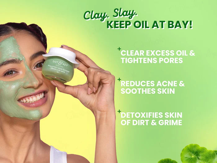 Dot &amp; Key Pollution + Acne Defense Green Clay Mask