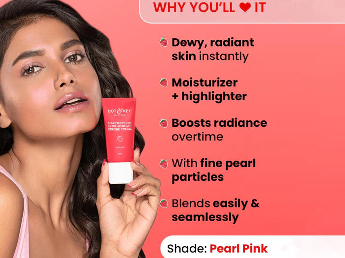 Dot &amp; Key Strawberry Dew In-The-Spotlight Strobe Cream (Pearl Pink)