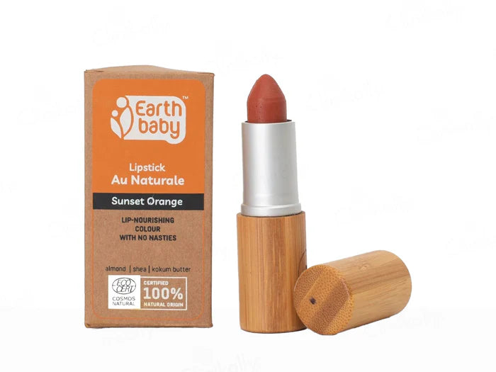 Earth Baby Lip-Nourishing Colour Lipstick Au Naturale – Sunset Orange