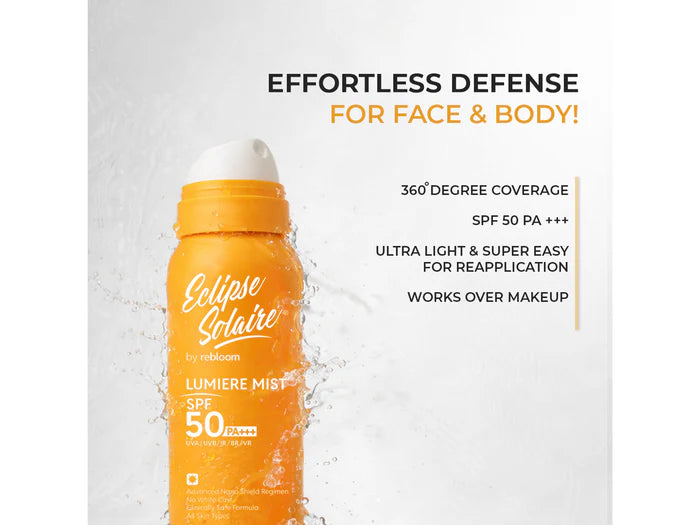 Eclipse Solaire Lumiere Mist Sunscreen Spray SPF 50 PA+++ (100 ml)