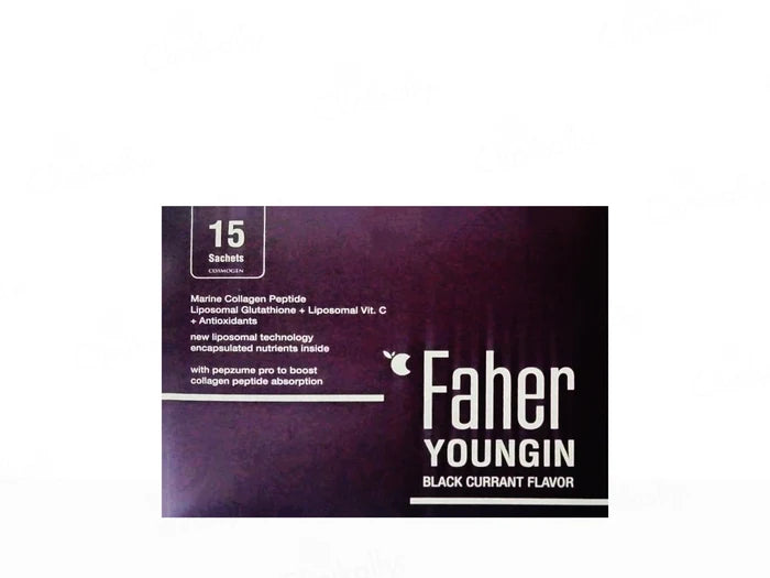 Faher Youngin Marine Collagen Peptide Powder – Black Currant Flavor