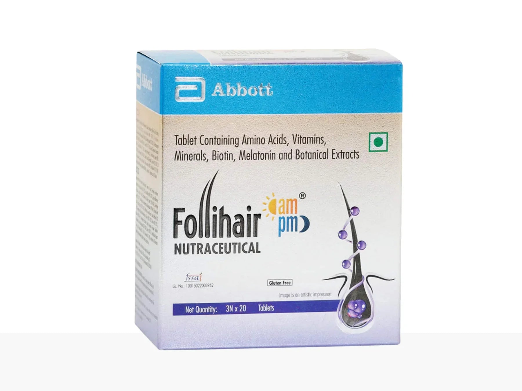 Follihair AM PM Tablets – Advanced 24-Hour Hair Nutrition Formula