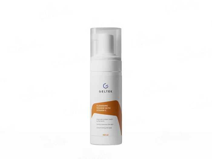 Geltek Cleansing Mousse With Vitamin C – 150 ml