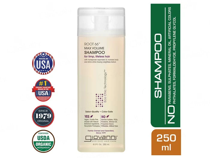 Giovanni ROOT 66™ Max Volume Shampoo – 250 ml