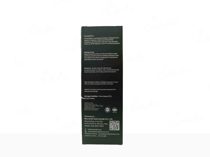 Bellacos Healthcare Glutathione Foaming Face Wash – Brightening &amp; Deep Cleansing Foam Wash