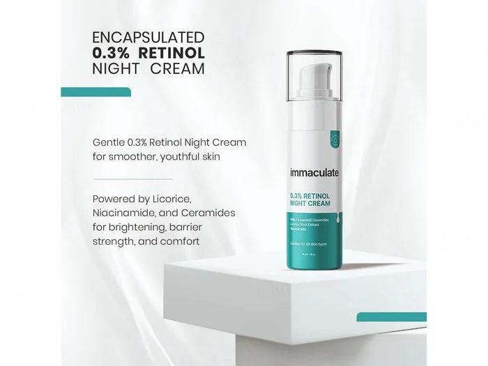 Immaculate 0.3% Encapsulated Retinol Night Cream