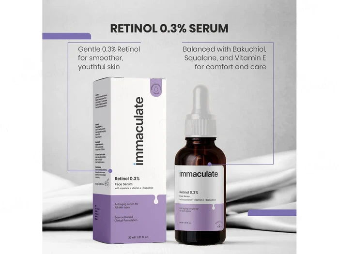 Immaculate 0.3% Retinol Face Serum